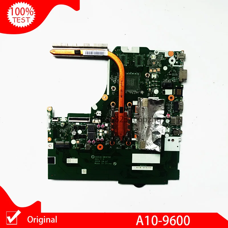 Оригинальная материнская плата для ноутбука Lenovo 310-15ABR CG516 NMA741 A10 CPU A10-9600 4G RAM 5B20L71657 |