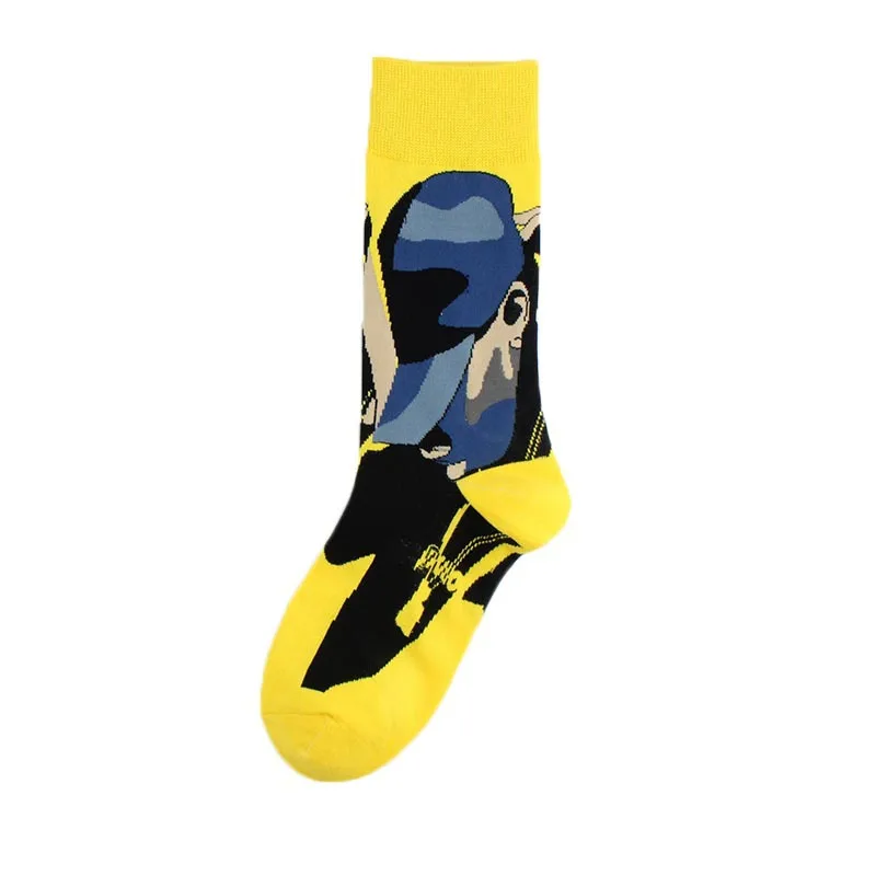 women fashion casual cotton socks happy funny japanese art socks character knit pattern novelty sock men trump socks lady teen