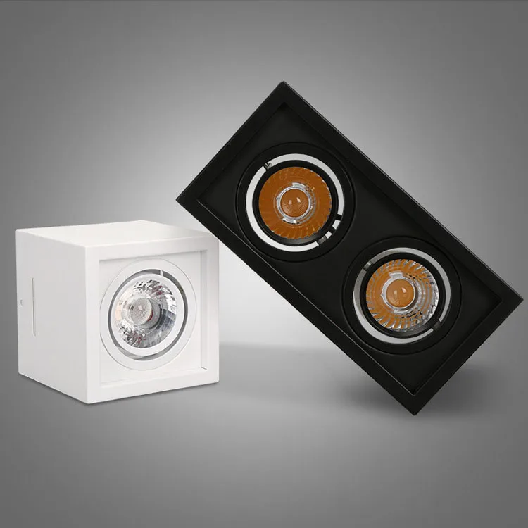 Квадратный COB светодиодный светильник с регулируемой яркостью 10 Вт 12 20 24