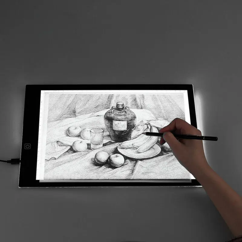 Ultra Thin A3 A4 LED Light Pad Artist Box Table Tracing Drawing Board Diamond Painting Embroidery Tools | Электроника