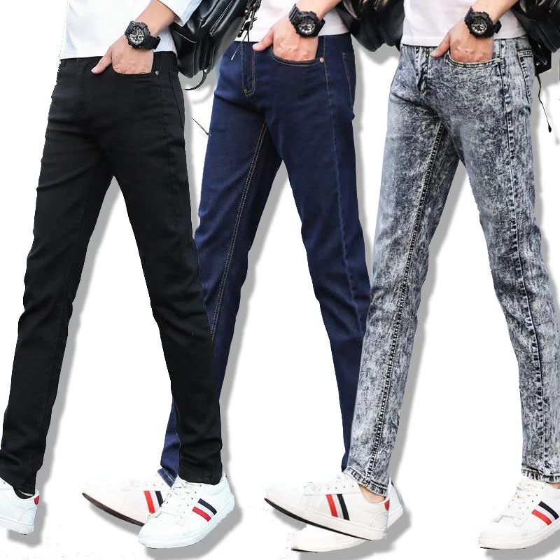 

2020 casual pants men trousers tourism length cotton skinny hombres pantalones slim straight fashion business Pant male