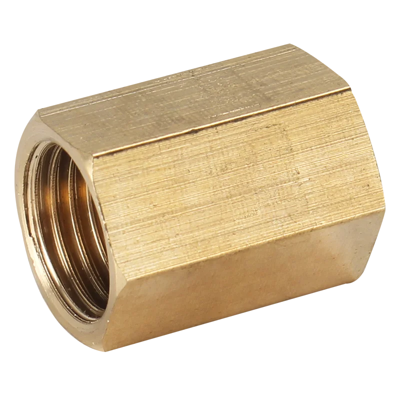 Brass Pipe Fitting Copper Hose Hex Coupling Coupler Fast Connetor Female Thread 1/8" 1/4" 3/8" 1/2" 3/4" BSP For Water Fuel Gas images - 6