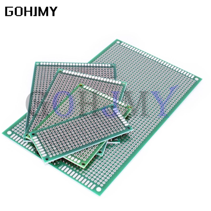 

Печатная плата 5 шт., универсальная двухсторонняя печатная плата 5 х7 см, для прототипирования печатных плат Arduino