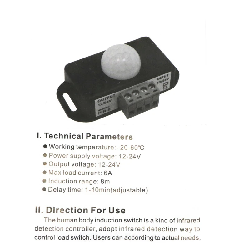 50 шт. автоматический инфракрасный датчик движения SZYOUMY DC12 в | Лампы и освещение