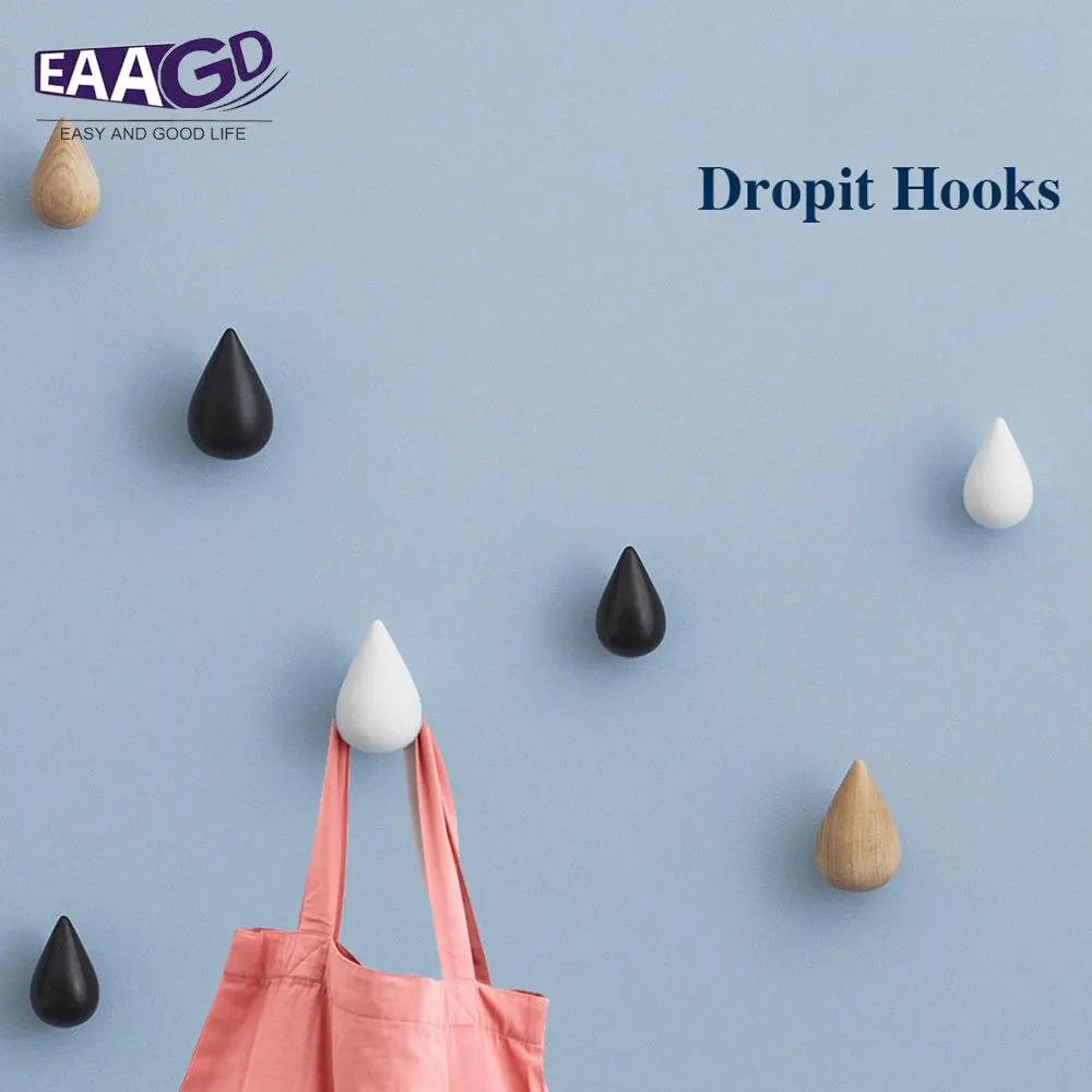 1 шт. в форме капли воды минималистский дизайн деревянные декоративные