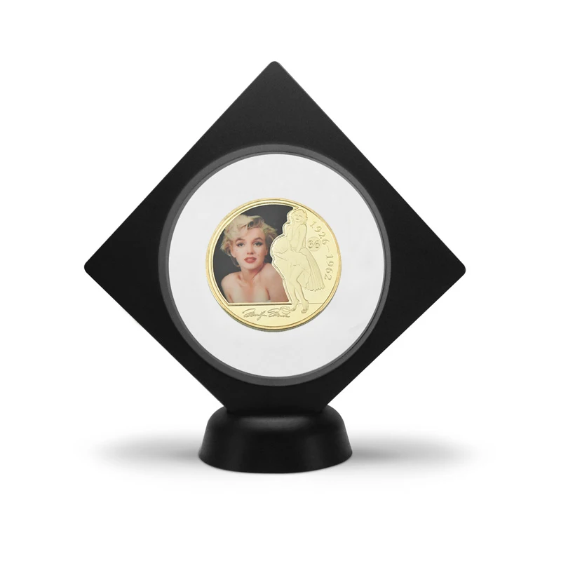 coin2 with holder WR Мэрилин Монро золотые коллекционные монеты с держателем для монет на заказ вызов монеты антикварные оригинальные монеты подарочный набор дропшиппинг - Цвет: coin2 with holder
