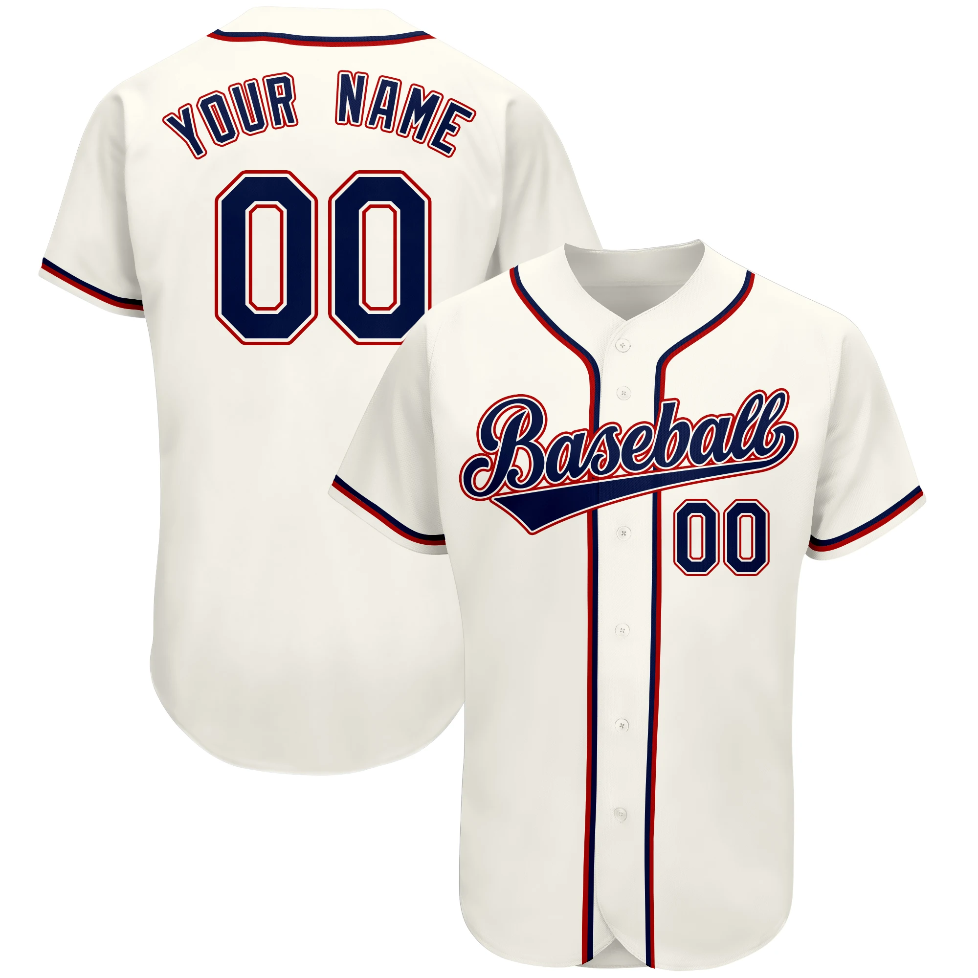 2020 Personalized Baseball Jersey,Soft Mesh Moisture-absorbing Sportswear Team Name&Number-stitching for Men Outdoors/Indoors