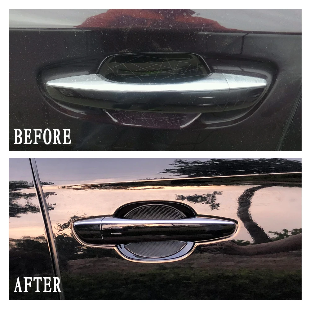 4шт. Ручка дверцы автомобиля. Крышка чашки. Защитная пленка от царапин.