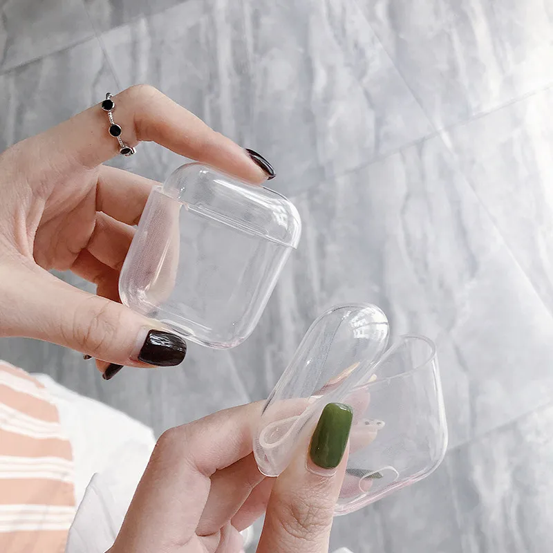 

Cute Earphone Case For Apple airpods 1 2 Case Cartoon Bluetooth Earphone Case For Airpods Pro Transparent Headphone Soft Case