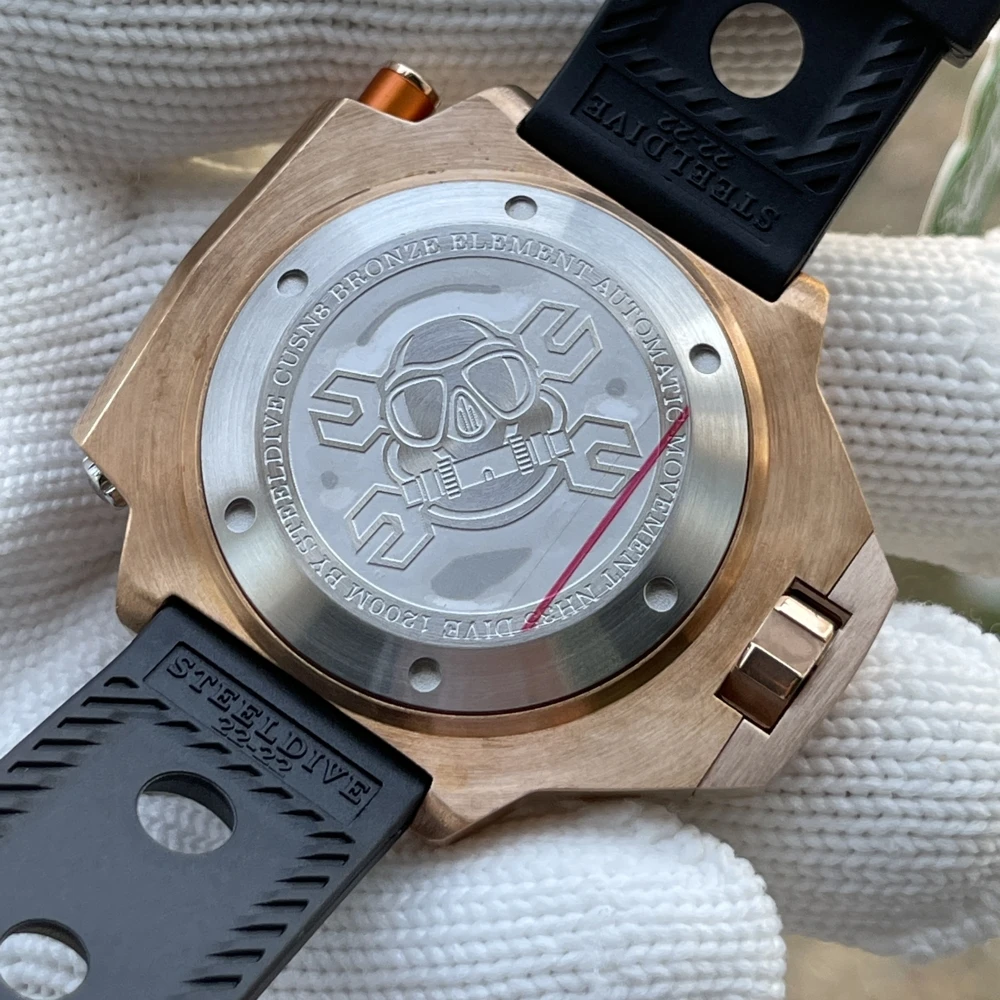 

Steeldive SD1969S 56mm Dial Bronze Mechanical Watch Men 1200M NH35 Automatic Bi-Direction Ceramic Bezel Dive Steeldive Watch