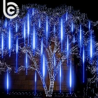 new year 305080cm outdoor meteor shower rain 8 tubes led string lights waterproof for tree christmas wedding party decoration