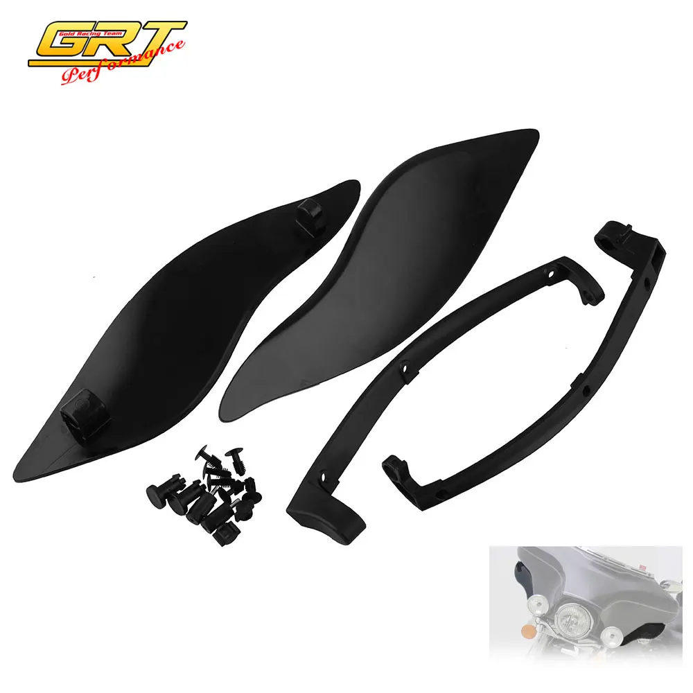 Обтекатель воздуха для мотоцикла черный Верхний внешний обтекатель уличного Glide