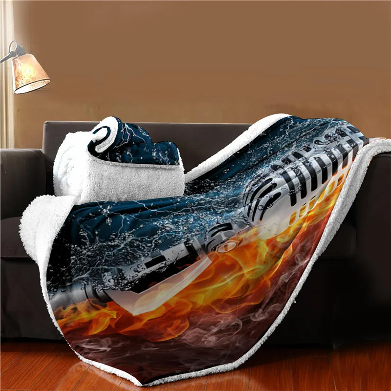 OIMG 3D Portable Adults Printed Flannel Blanket Hand Wash Customized Rectangle Autumn Anti Pilling Home Travel Picnic Tapestr | Дом и сад