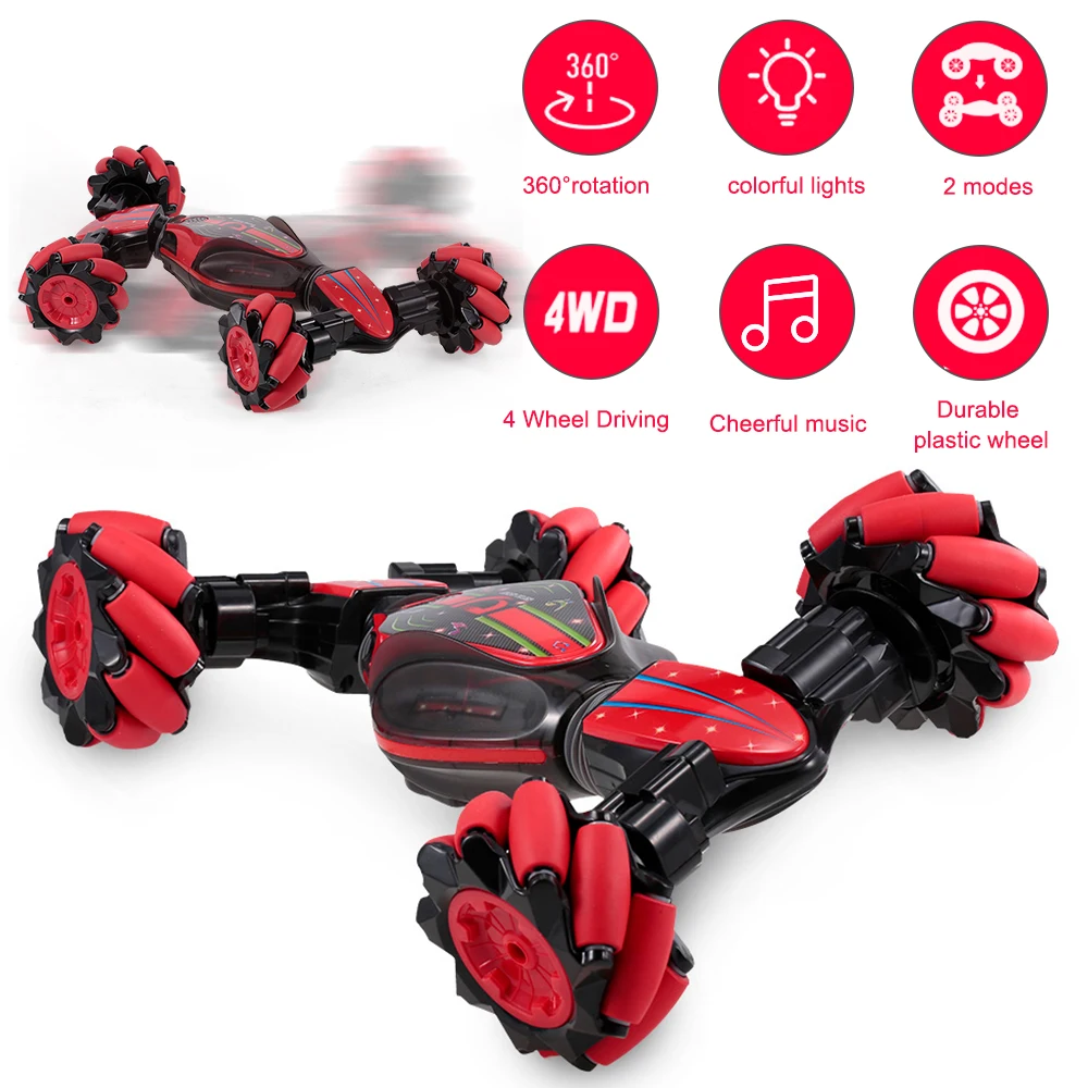 Детская музыкальная игрушка 2 4 GHz 4WD RC трюк автомобиль внедорожный деформируемый