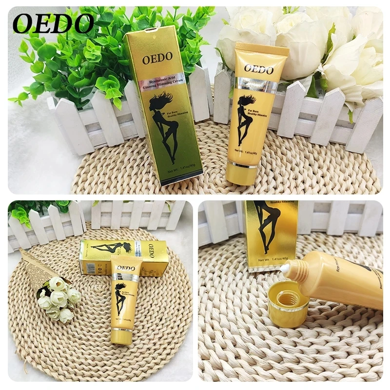 

OEDO Hyaluronic Acid Ginseng Slimming Cream Reduce Cellulite Lose Weight Burning Fat Health Care Cream Body Skin Whitening Cream