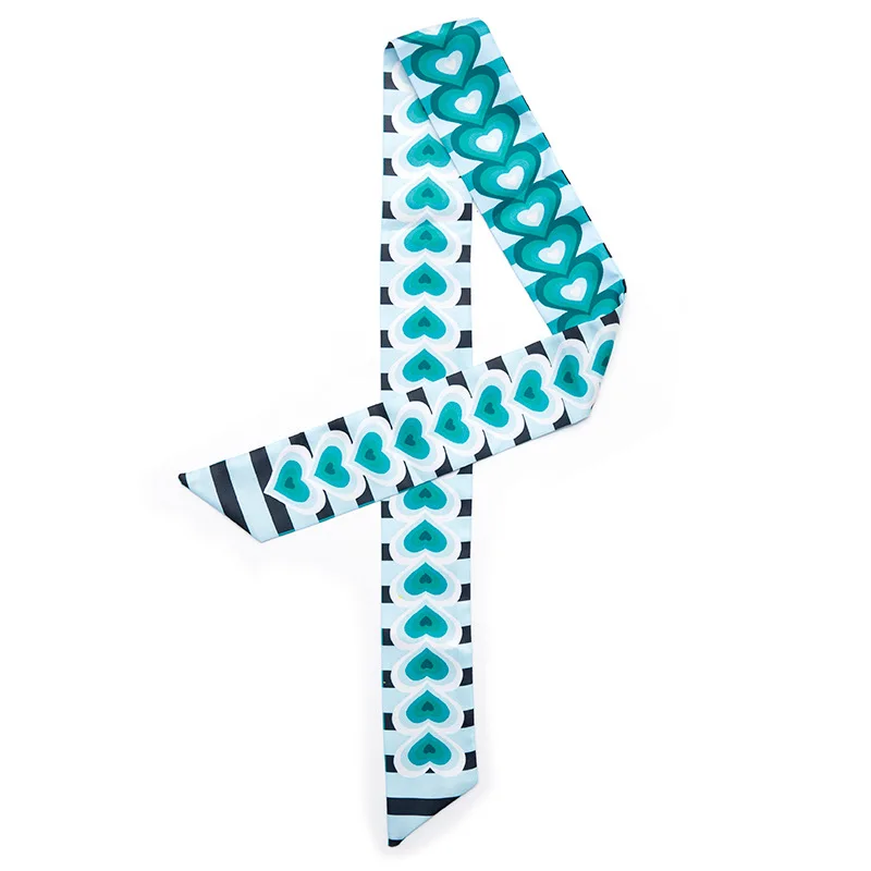 Женская модная сумка с принтом Love маленькая саржевая шелковая шарф лентой