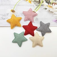 100pcslot 3 3cm star padded appliques for diy hat clothes leggings sewing supplies headwear decor patches cloth