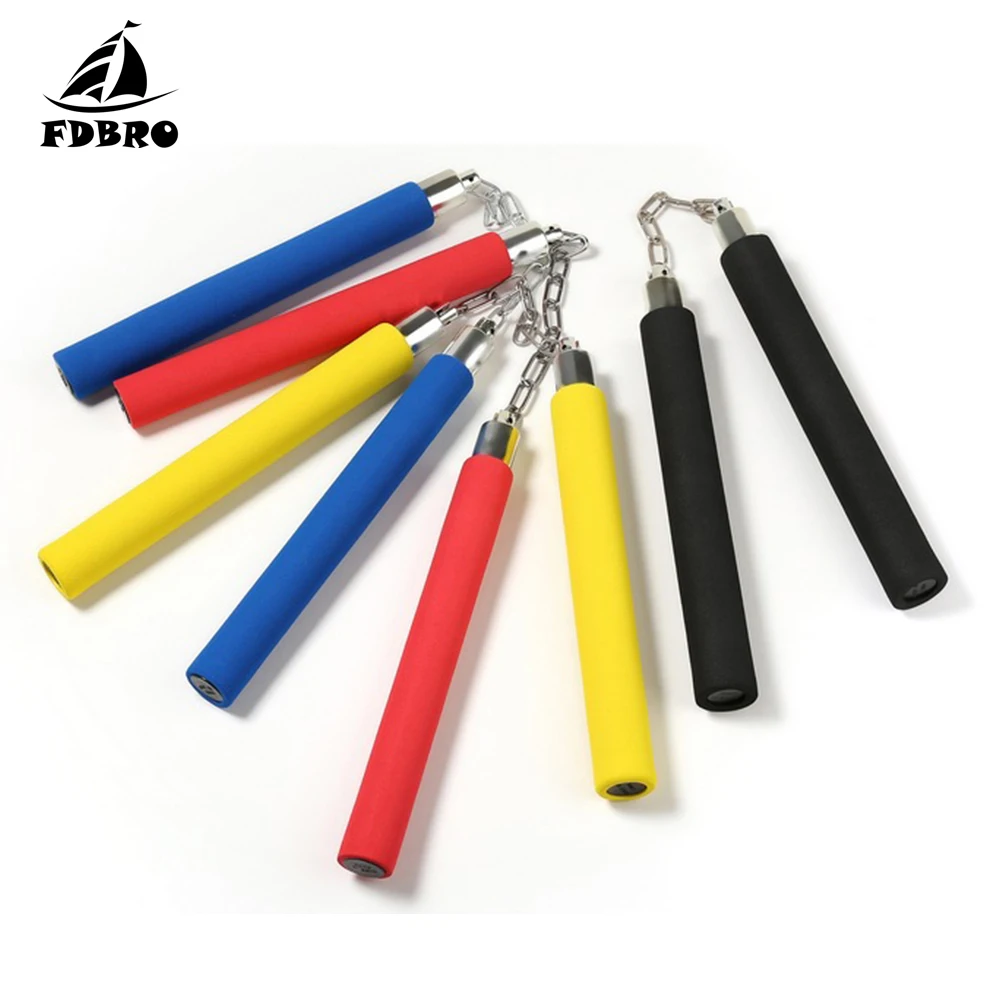 FDBRO 1 шт. безопасный фитнес Nunchakus красный/синий/черный/зеленый горячий боевое