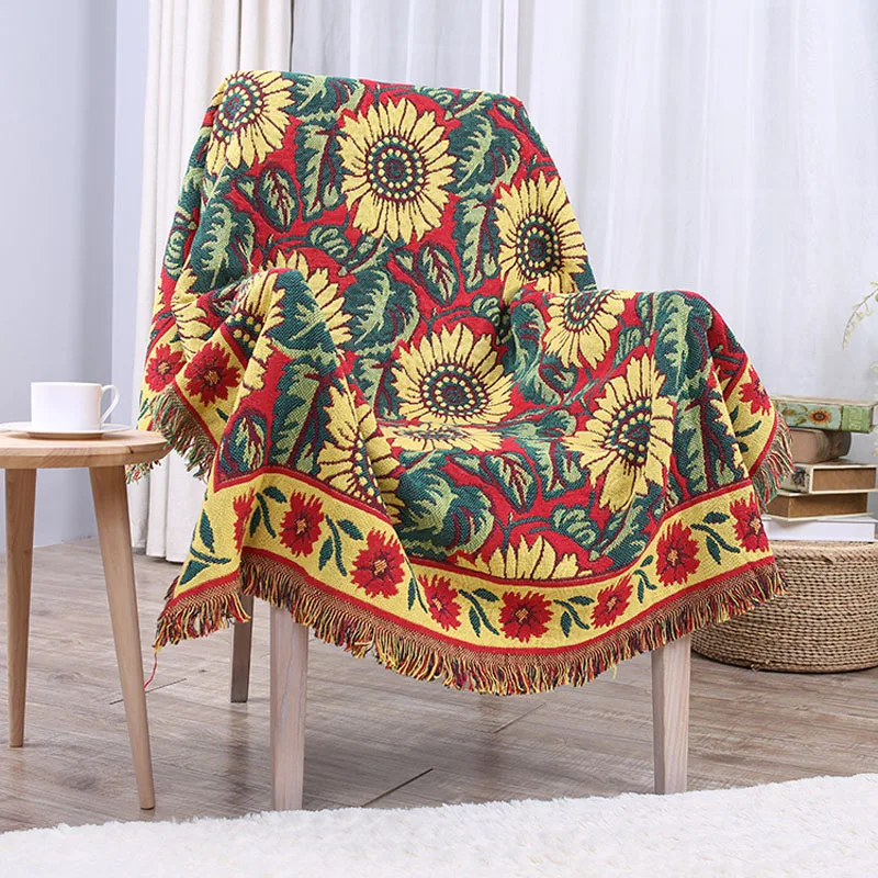 

Sofa Throw Blanket Cover Ethnic Sofa Cover Slipcover for Couch Cotton Thread Sofa Cover Bedspread Throw Cobertor Wall Tapestry