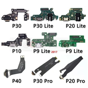 USB зарядное устройство с разъемом для порта микрофона печатной платы зарядный гибкий кабель для Huawei P30 P40 Pro P8 P9 P10 Lite 2017 Plus