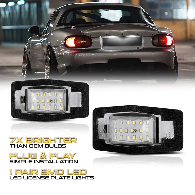 Лампы светильник номерного знака Miata Tribute MPV 1999 2005 Сменные аксессуары для