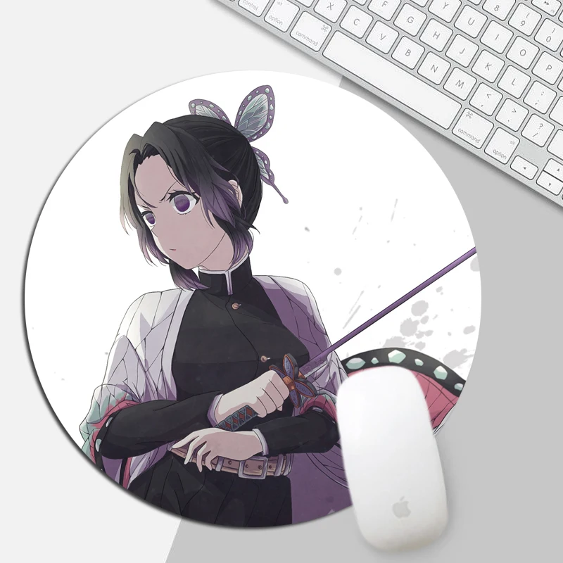 Пользовательский круглый коврик для мыши сделай сам с аниме рассекающим демонов