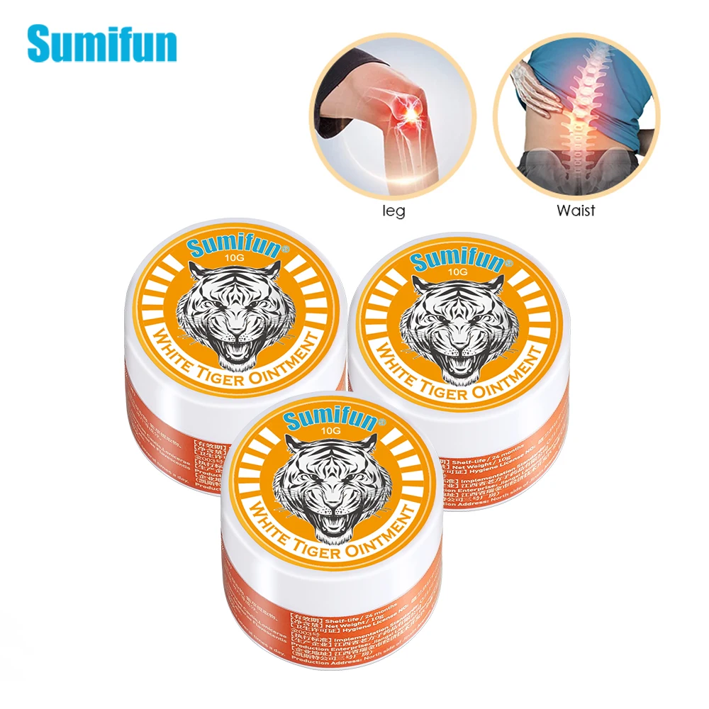 

3pcs Sumifun Tiger Balm Pain Relief Ointment Rheumatoid Arthritis Treatment Joint Back Effective Analgesic Cream Plaster K20005