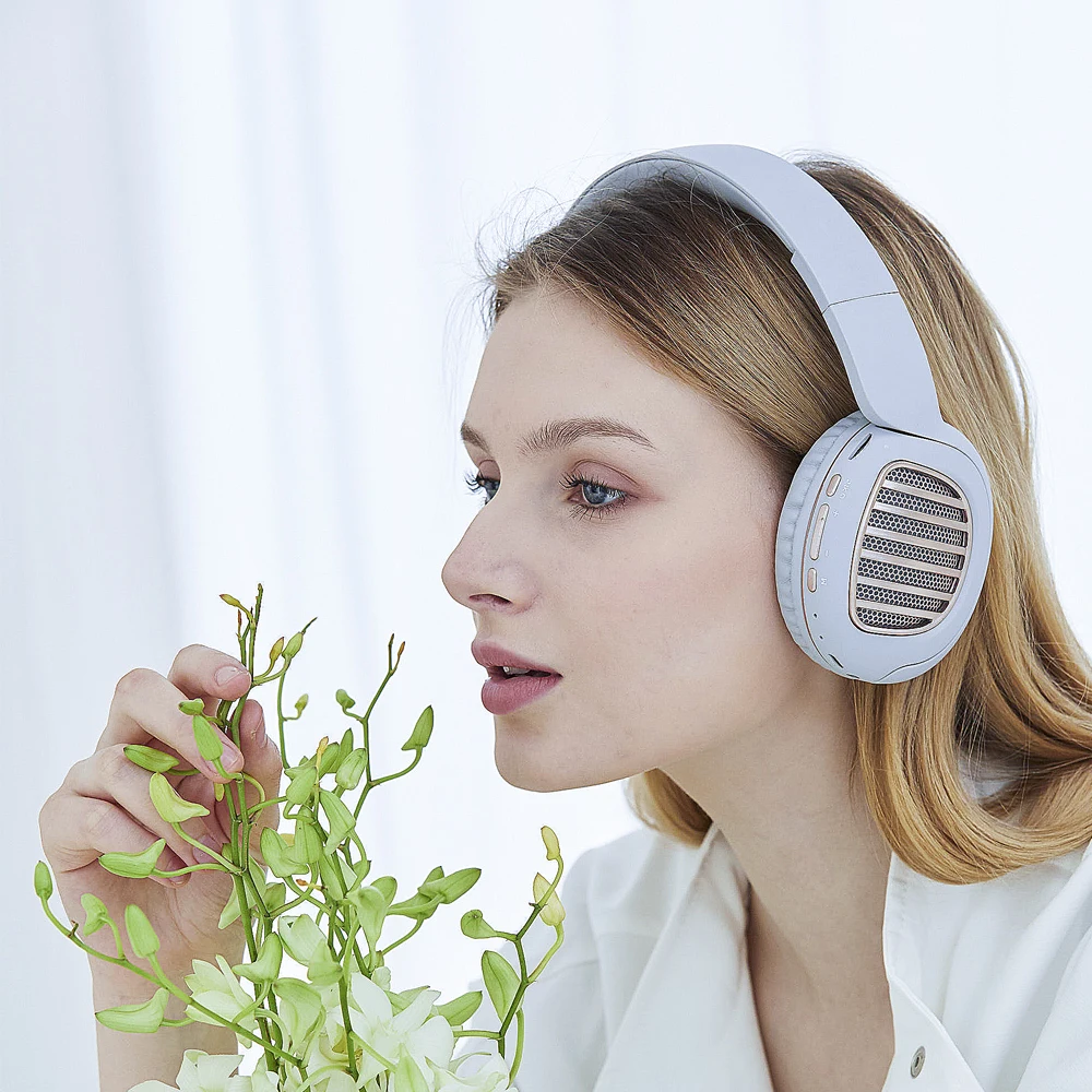 

Fingertime Portable Wireless Headphone Bluetooth Hi-Fi Stereo Foldable Headset Audio Mp3 Adjustable Earphones with Mic for Music