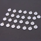 10 шт.26 шт., двухсторонние эмалевые подвески в виде букв алфавита, белая эмаль K, цвет белой эмали, 12*15 мм, Подвески для изготовления ювелирных изделий H