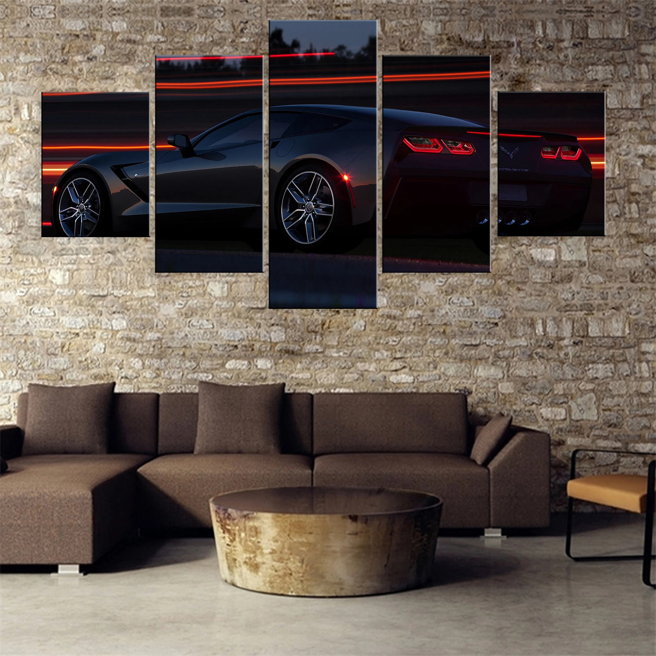 

Sports Car 5 Pieces Canvas Painting Poster Hd Oil Print Framework Art Modular Living Room Home Wall Picture