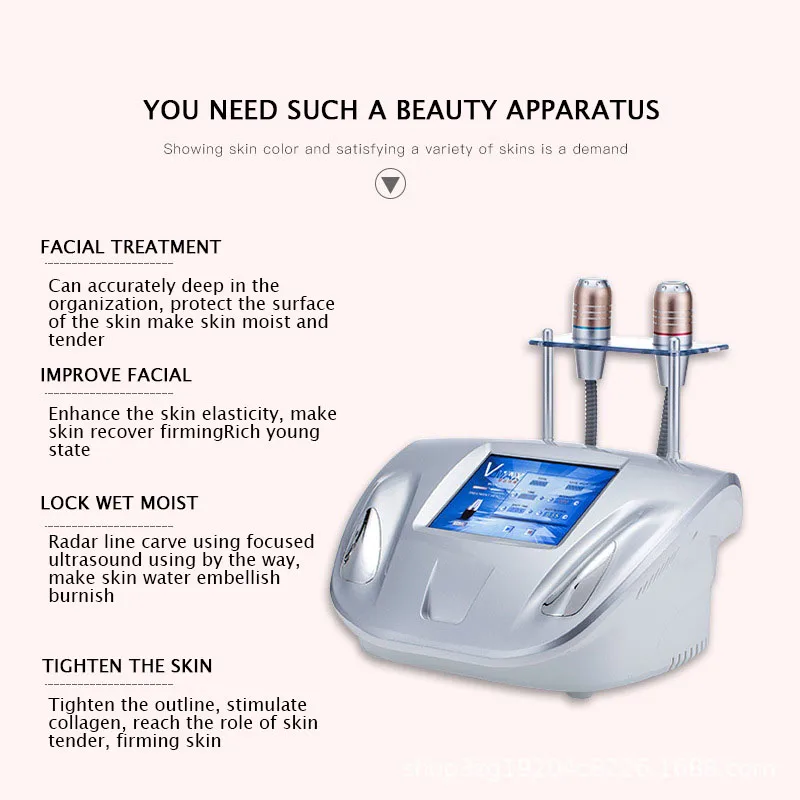 Аппарат Ультразвуковой для подтяжки и лифтинга кожи лица с радаром|Устройства