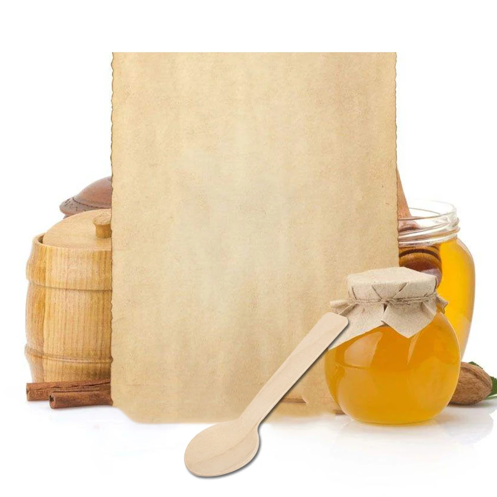 100 шт. одноразовая деревянная ложка мини мороженое десертная Западная свадьба