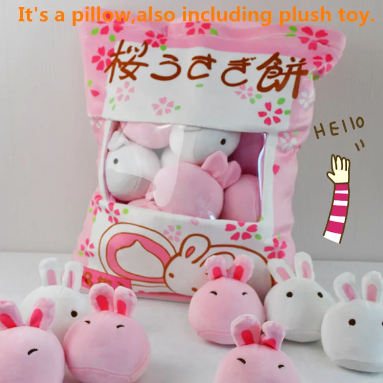 8 штук закуски пудинг мягкий плюшевый Игрушечный Кролик монстр плюшевая подушка