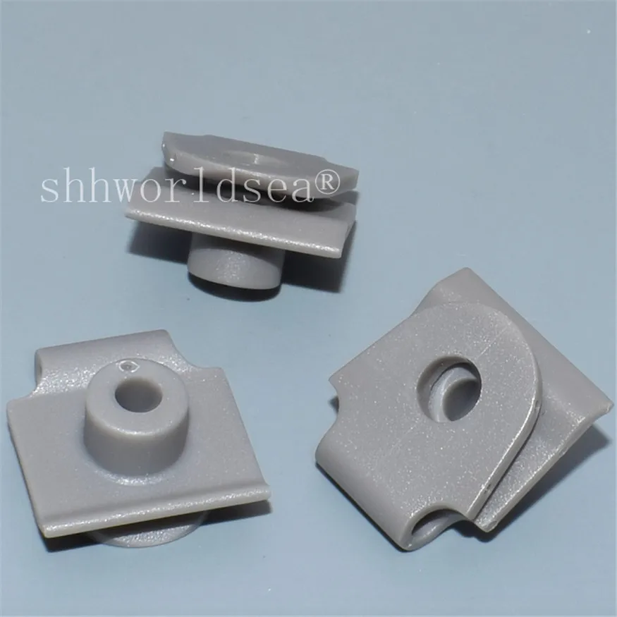 Shhworldsea 100 шт. 4 мм отверстие нейлон серый передний бампер U-Тип Гайка для Mazda C274-50-133 C27450133 Автомобильные пластиковые крепежные зажимы авто