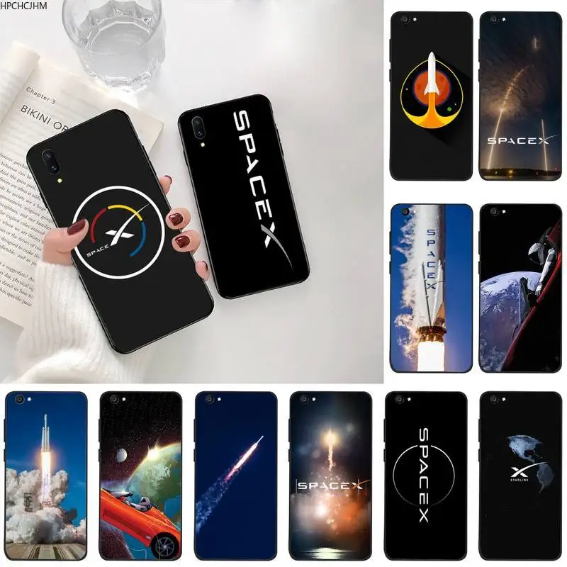 HPCHCJHM spacex логотипом TPU Мягкий силиконовый чехол для телефона Vivo Y91c Y17 Y51 Y67 Y55 Y93 Y81S Y19