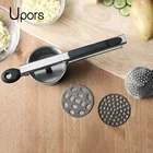 Картофелерезка UPORS из нержавеющей стали с тремя сменными дисками, соковыжималка для фруктов с силиконовой ручкой, соковыжималка для детского питания, картофеля