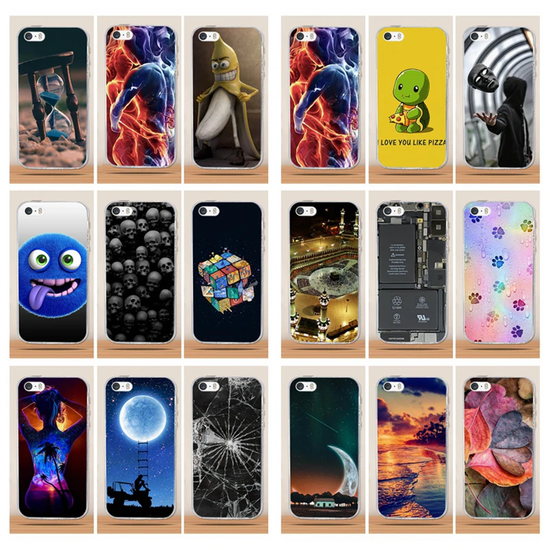 Чехол для iphone 5, 5s se, силиконовый 3D чехол из ТПУ для iphone 6, 6s, чехол, силиконовый чехол, чехол для iphone 6s, 5 s, чехол