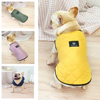 autumn and winter pet apparel warm puppy clothes button down two legs comfortable dogs coat fashion windproof jacket