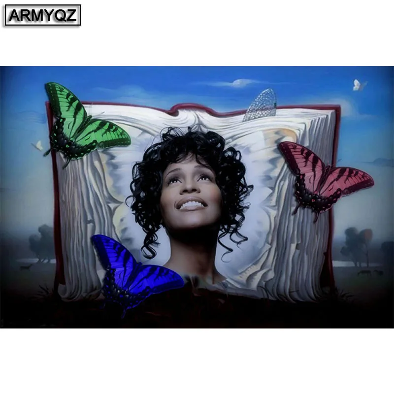 Новинка 2020 сделай сам полная квадратная и круглая 5D алмазная картина &quotУитни