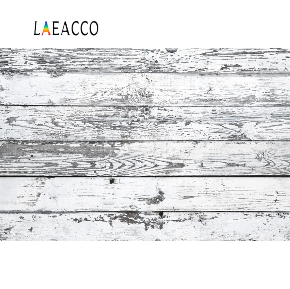 Laeacco серые белые деревянные доски очищенная текстура ПЭТ кукла Портретные Фото