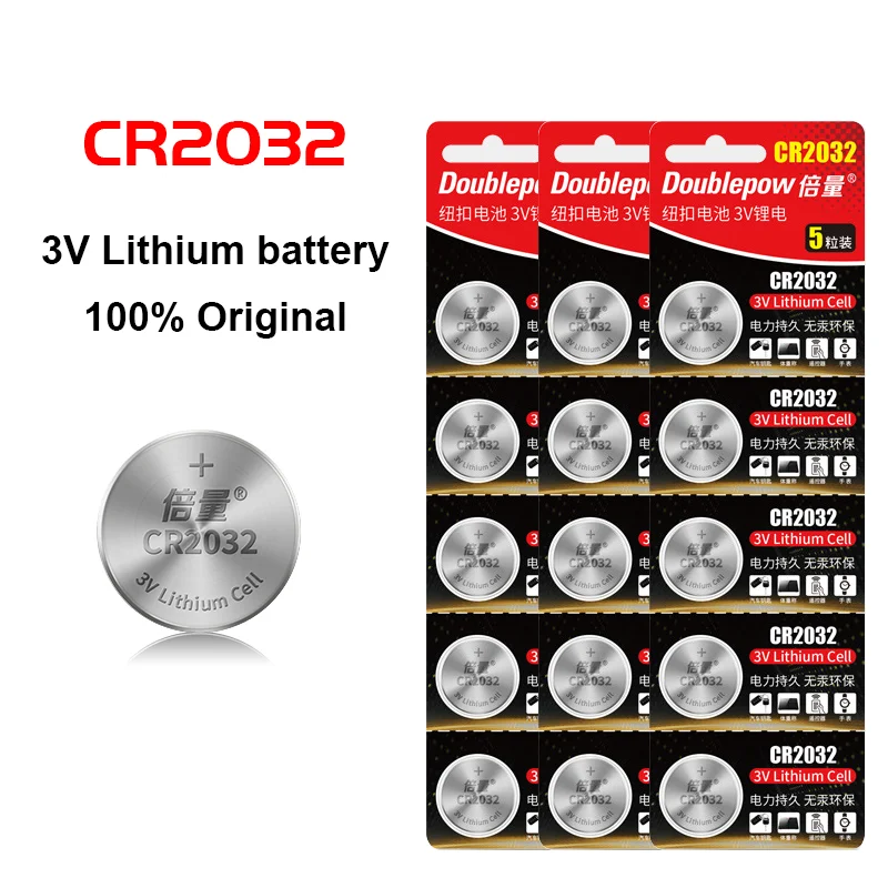 Оригинальные литиевые батареи CR2032 для часов игрушек пультов дистанционного