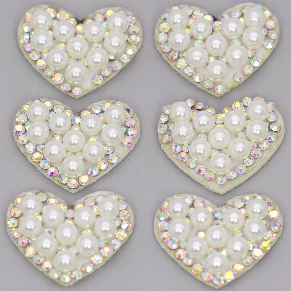 10 шт. стразы жемчужные заплатки усеяны искусственными драгоценными камнями