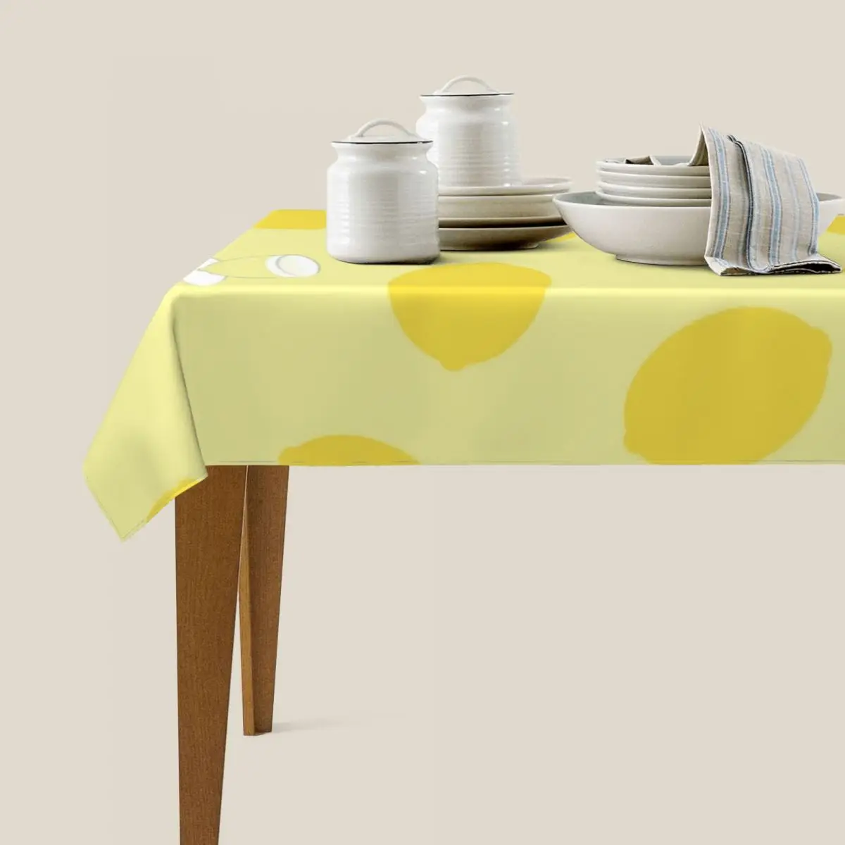 Лимон кафе прямоугольная скатерть для стола домашний обеденный стол домашнего