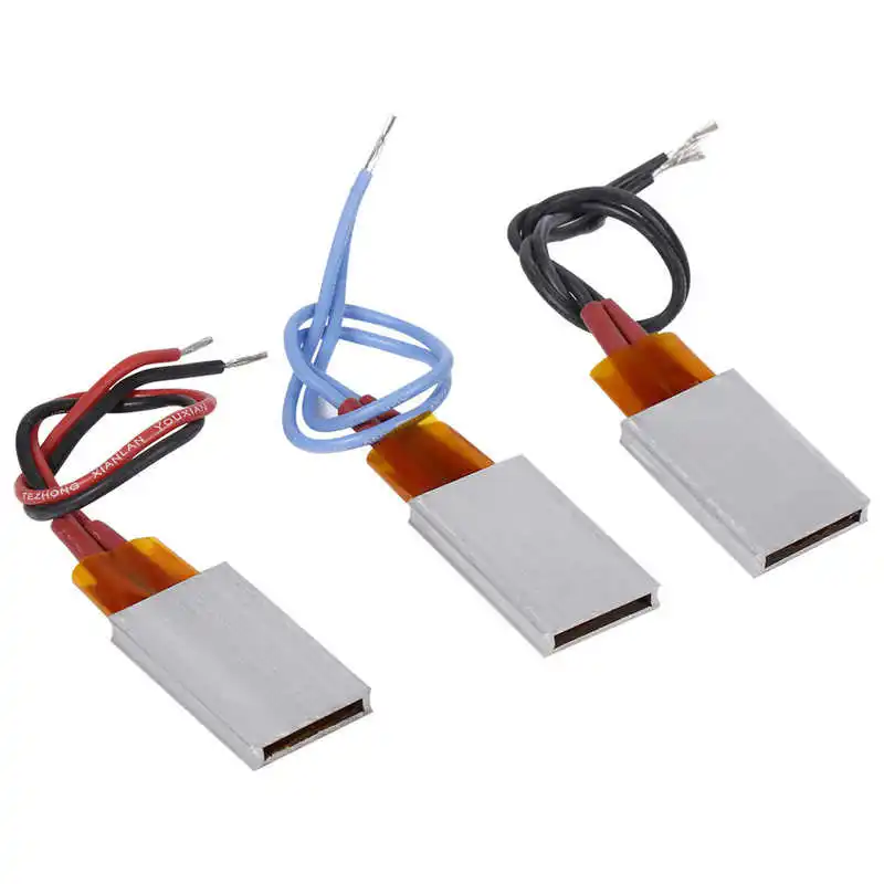 

AC/DC 12V Thermostatic Aluminum Shell Ceramic Heating Plate Sheet Constant Temperature Heater