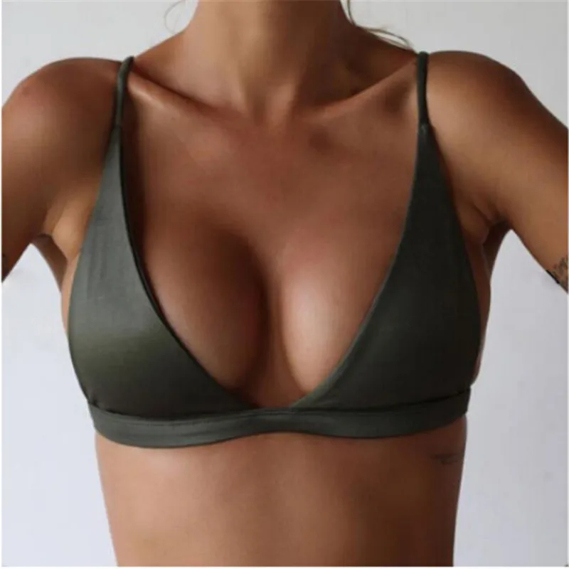 Цельный сексуальный бразильский укороченный топ пляжная одежда Женский