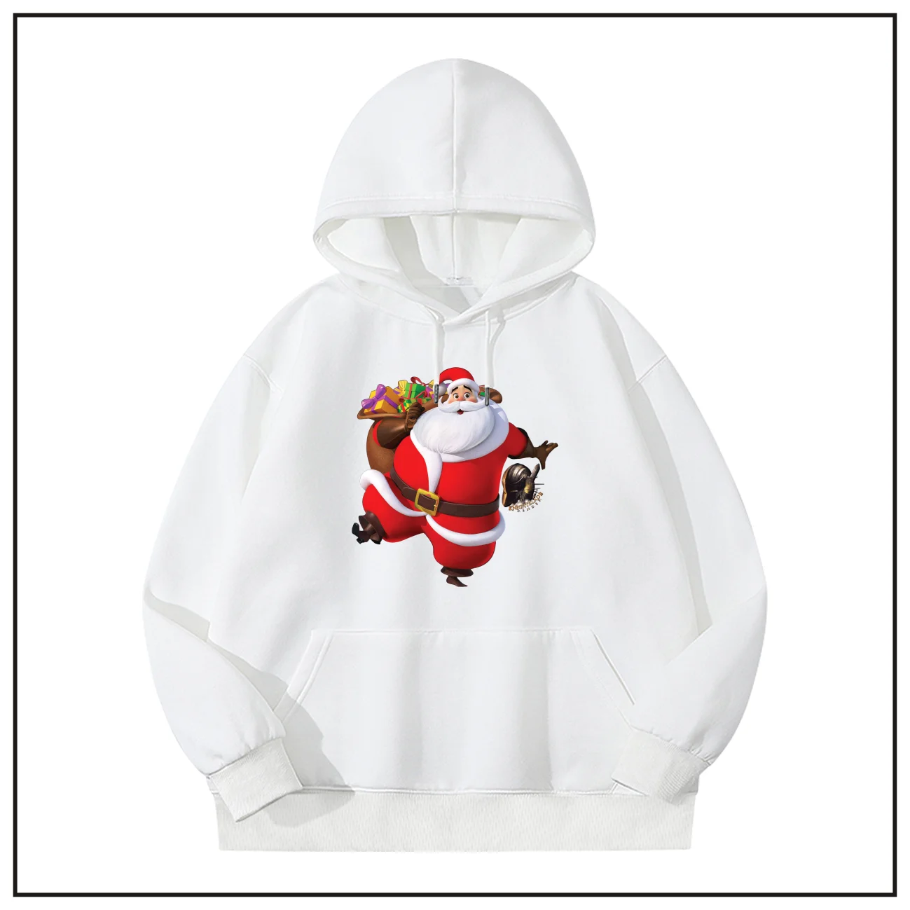 

2021 Christmas Santa Cartoon Print Hoodies For Men Teens Unisex Good Quality Cotton Fashion Hoodie Size M-4XL LM-112209