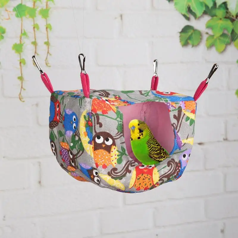 

Pet Birds Plush Hamster Hanging House Small Animals Squirrel Cotton Hammock Beds Parrot Nest Rat Squirrel Warm House