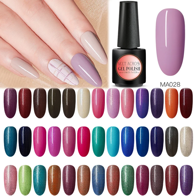 Покрытие 7 мл чистый цвет УФ-гель для ногтей отмачиваемый Полупостоянный яркий