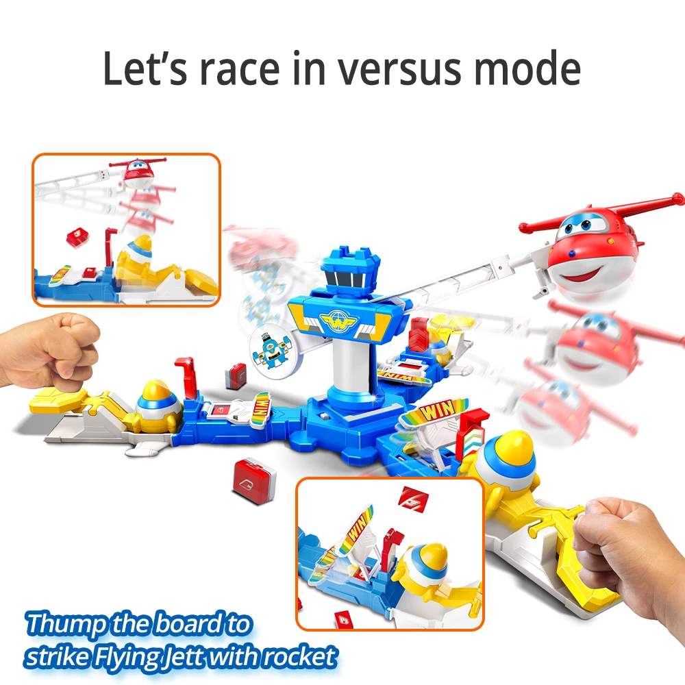 Настольная игра Super Wings Flying Control Tower летающая Jett семейные игры детские игрушки для 4