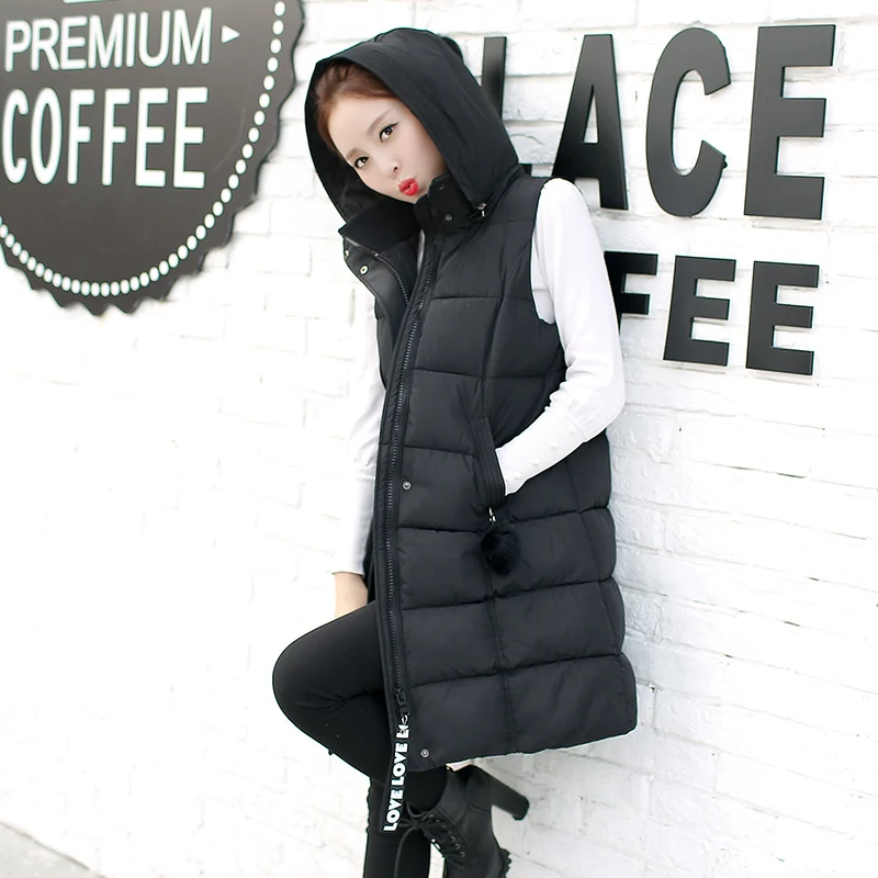 Зимние жилеты куртка новинка большие размеры L-5XL толстый длинный женский жилет